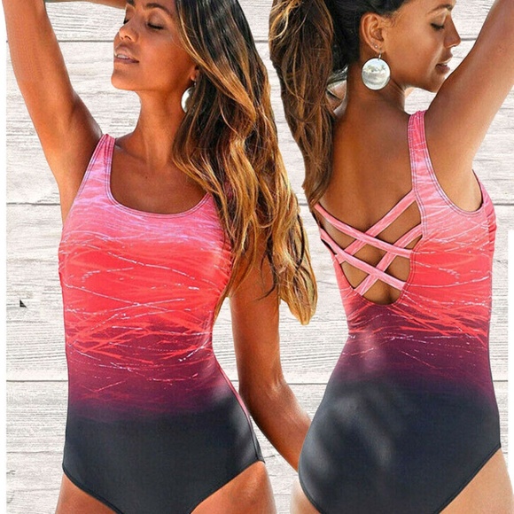 ombre one piece swimsuit